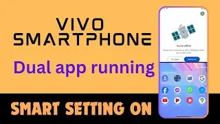 Slide up with three fingers to split screen Setting on #setting #vivo #phone