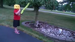 Lego Head Jack Beats Up Snake