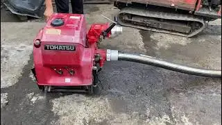Японская мотопомпа TOHATSU VC52AS от пожарной машины