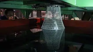 Plastic net extrusion production line