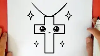 COMO DESENHAR UMA CRUZ KAWAII