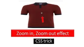Zoom in Zoom out effect using CSS | image zoom in zoom out CSS effect