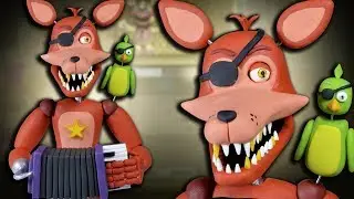 How to make ROCKSTAR FOXY ★ FNAF 6 (Freddy Fazbear's Pizzeria Simulator) ➤ Tutorial ✔ Polymer clay