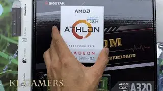 AMD Athlon 3000G BIOSTAR A320MH Budget Office Simple PC Build 2023