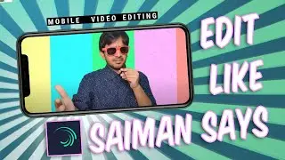 Change Video Background without Green Screen in Android (Alight Motion) / Edit Like Saiman Says