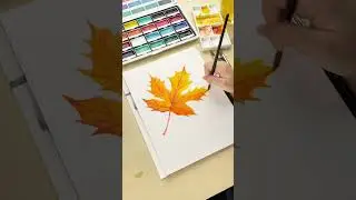Watercolor Tutorial: One Leaf Reveals Autumn