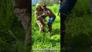 Bombeiros resgatam sucuri de mais de 5 metros no Acre