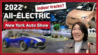 Electric Cars 2022 at New York Auto Show (NYIAS) feat. all-electric cars and indoor car tracks