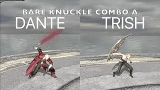 Devil May Cry 4 Dante vs Trish moveset comparison/ダンテとトリッシュの共通技、類似技等のモーション比較