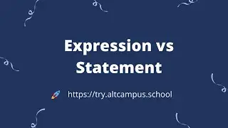 Expression and Statement