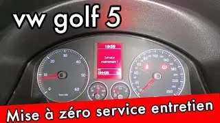 vw golf 5 , comment réinitialisé service maintenant ! إعادة برمجة لمبة الصيانة