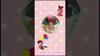 011. My Birthday Invitation Video Sample Minnie Mouse Theme #trending #birthdayinvitationvideo