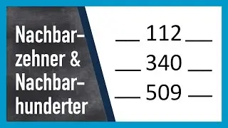 Find neighboring tens and neighboring hundreds