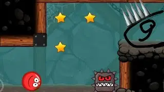 Красный шар против чёрных квадратов#9. Любимую украли. Игра Red Ball4 на канале Солоденький Улитка 🐌