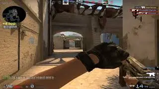 Клатч 1 в 3 на сильверах в CSGO