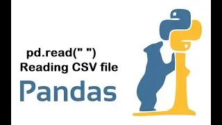 Pandas tutorial | how to read csv file using pandas| python | Data analysis and preprocessing series