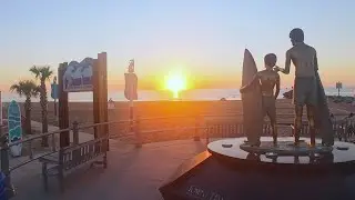 Sunrise FPV drone flight over Virginia Beach (Rudee Inlet)