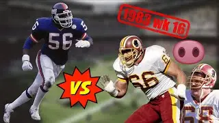 Joe Jacoby & Russ Grimm vs Lawrence Taylor (1983 wk 16) | OL vs DL Matchup