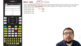 Algebra 1 STAAR: Grossi Solves Question 52 from 2017 using the TI-Nspire