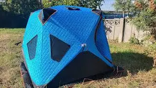 Палатка куб 4х слойная. Краткий обзор, установка и сборка.