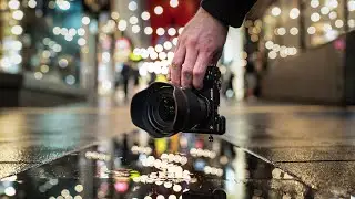 Peaceful City POV Night Street Photography🌧 - Sony A6600 + Sigma 16mm 1.4