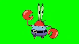 Mr Krabs Robot Dance Green Screen Anima Video Effect - Зеленый экран эфект