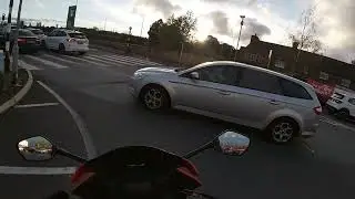 Woman driver in car park doesn’t even look