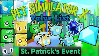 Pet Simulator X Value List | 18 Mar 2023 | Roblox Pet Sim X Comet Update Value List