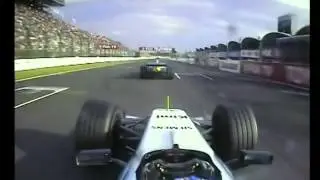 Raikkonen overtakes Fisichella Suzuka 2005