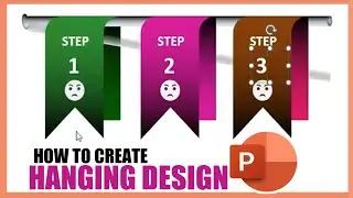 How to Create Three Hanging Options Design in PowerPoint