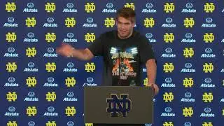 Michael Mayer Postgame vs Clemson | Notre Dame Football