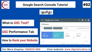 Google Search Console Tutorial in Tamil | Performance Reports in Google Search Console | PART -1