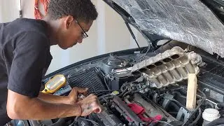 6 CYLINDERS ENGINE TUNE UP ON A 1993 MITSUBISHI 3000GT. TUTORIAL VIDEO
