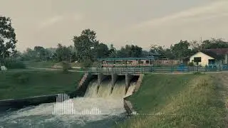 Video Cinematic Saluran Irigasi Jegu - Stock Video Footage