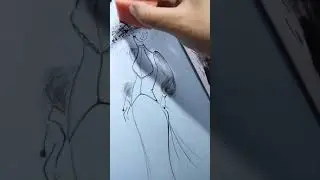 Графика тушью, фактура