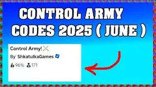 Roblox Control Army Codes 2025 ! 👀🔑 ( June )