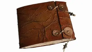 Dual Signature Recycled Journal Tutorial ~ Make a Faux Leather Journal with me ~ Beginner Friendly
