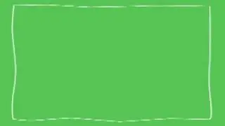 white doodle green screen [border]