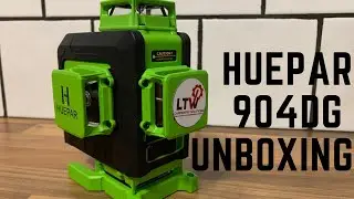 Huepar 904DG 4X360 green line laser level.  