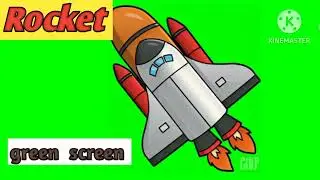 Rocket  green screen video