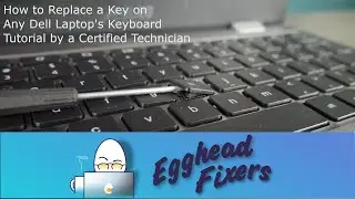 How to Replace a Key on Your Dell Laptop's Keyboard - Tutorial by a Dell Certified Technician