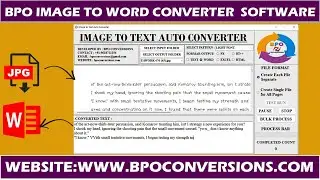 Image to Word Converter | Jpeg/Jpg to Word Conversion