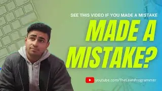 See this video if you made a mistake and aren't sure what to do | 5 Steps to recover from a mistake