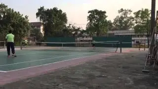 7 year old kid named gant play tennis very  super gooooooooood (HD)