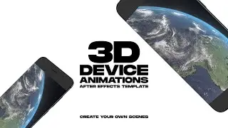 3D Device Animations After Effect Template | Mobile App Promo Video Maker