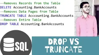 Drop vs Truncate in SQL.