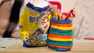 Делаем вазочку для конфет НЕСКВИК Make a bowl of sweets for Nesquik