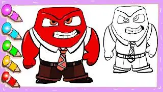 How to draw Inside Out 2 movie character Anger #anger #insideout2 #insideout