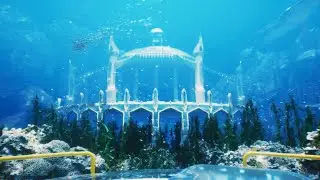 Deep ocean underwater sound and whale sound