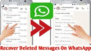 How to WhatsApp Deleted Messages Recovery l Recover Deleted Messages On WhatsApp (2024)